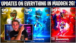 UPDATES ON EVERYTHING IN MADDEN 26! POSITIONAL HEROES PART 2 REVEALS! MADDEN 27 BETA + MORE!