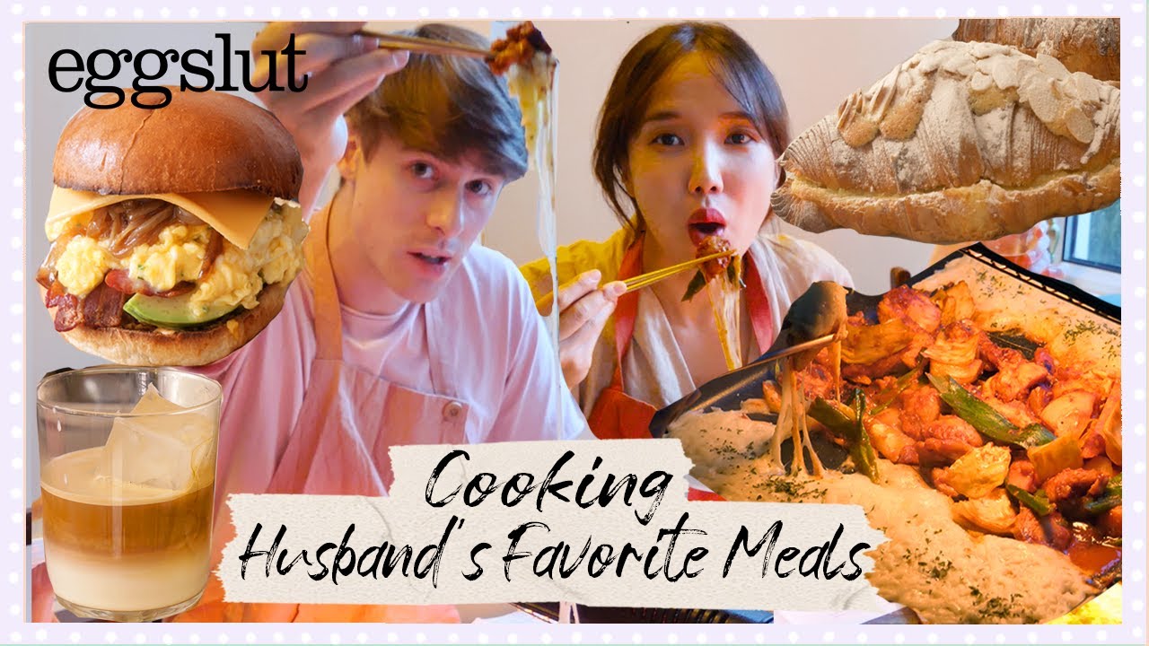 Я приготовила всё, что мой муж хотел съесть за весь день! (Эгглаут, миндальный круассан, сырный д...