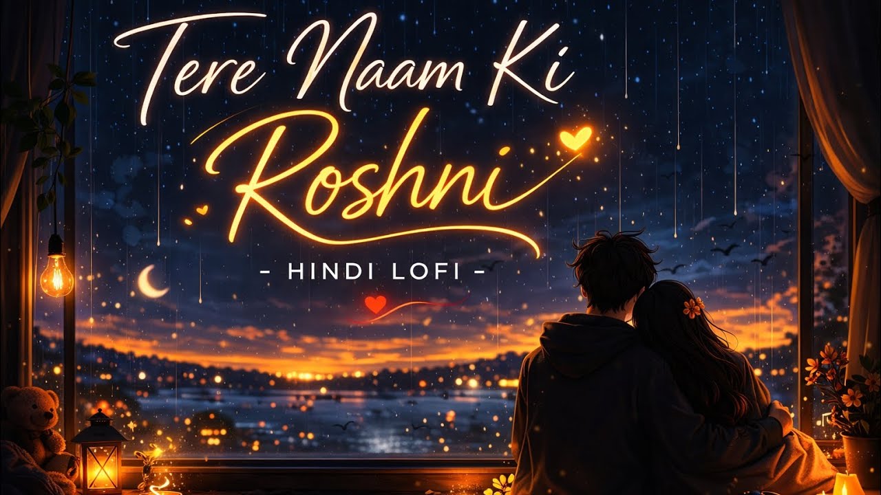 🎶Tere Naam Ki Roshni (Slowed + Reverb) | Emotional Hindi Love Lofi Song 