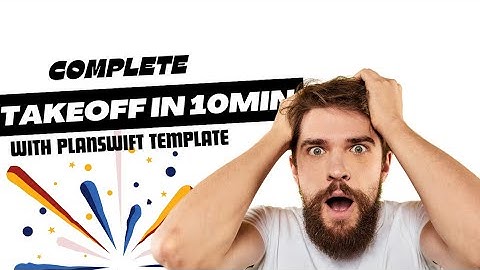 How I measured substructure within 10mins using our Planswift template| Tips & Tutorial