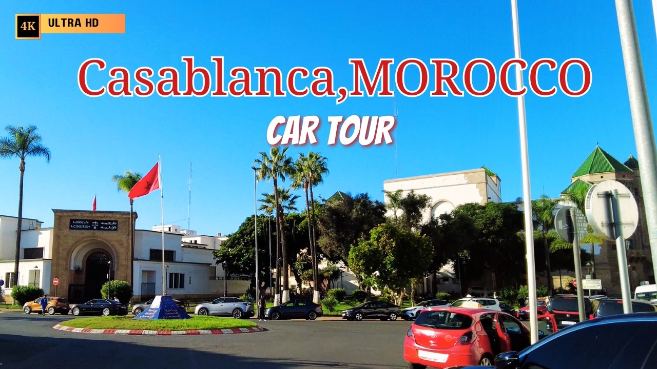 Casablanca, MOROCCO - 4K (Car Tour 2026)