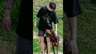 Jungkook With Bam Strong Father & Son Duo