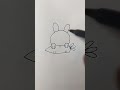 cute rabbit drawing...❣️#easyartlover #easyartlover #drawingtutorials #art @artistomg