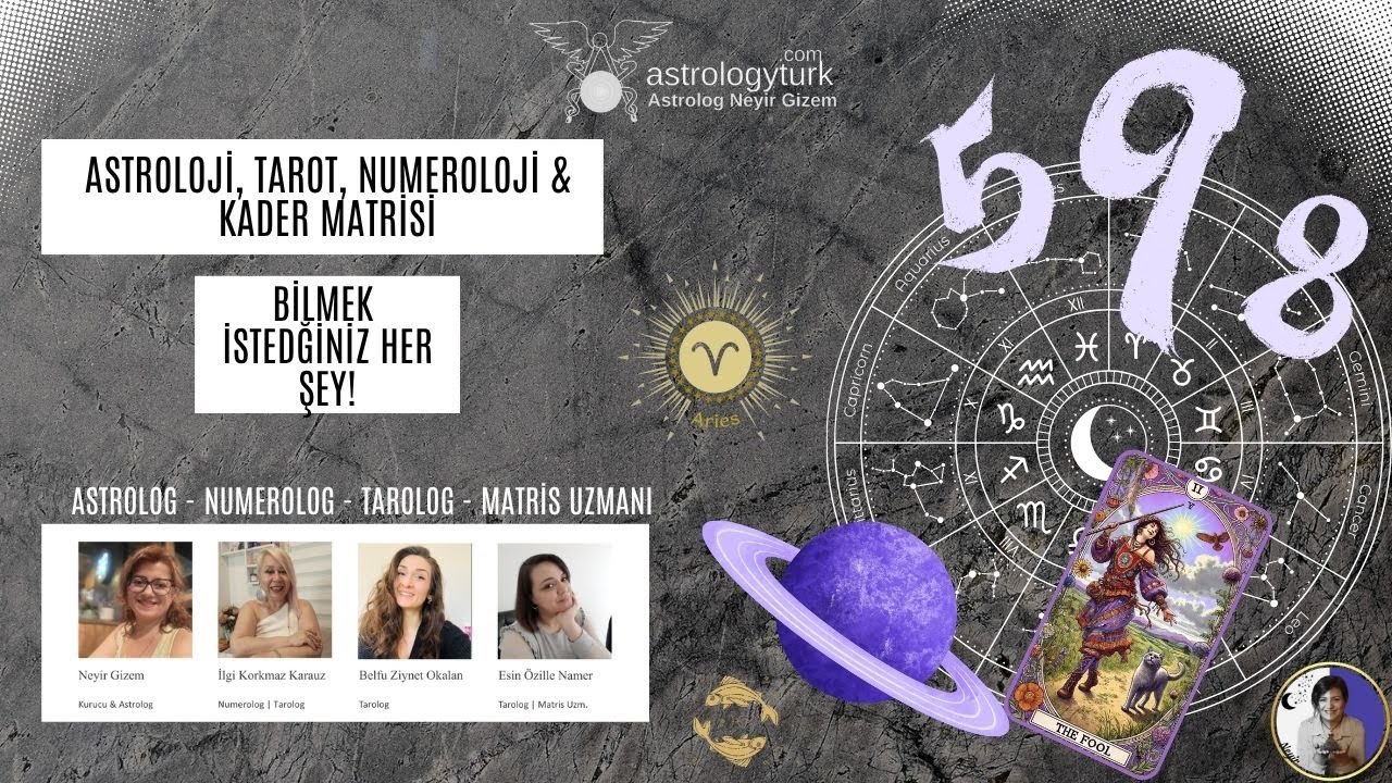 Astrologyturk Akademi Astroloji-Tarot-Numeroloji-Kader  Matrisi Özel Eğitim & Tanıtım Dersi