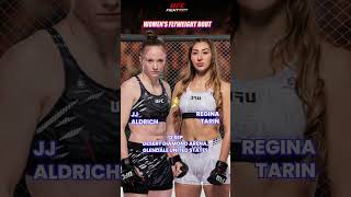 It's official! Women's Flyweight action is coming to UFC Noche! JJ Aldrich vs Regina Tarin—who wins?