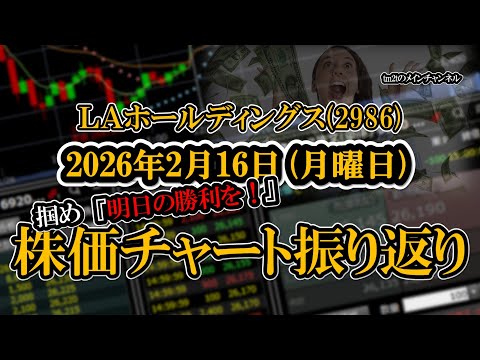 株価チャート振り返りで明日の勝利を！（ＬＡホールディングス：2986）