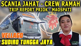 SCANIA JAHAT...!!! AKTOR SESET KIRI TRIP REPORT BUS SUDIRO TUNGGA JAYA VELLAGO
