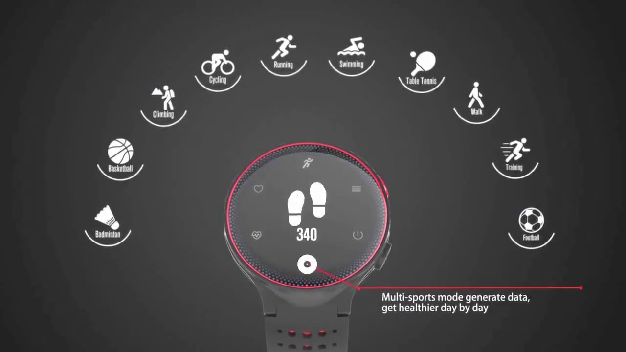 Smartwatch Relógio Inteligente P68 Sports Fitness YouTube