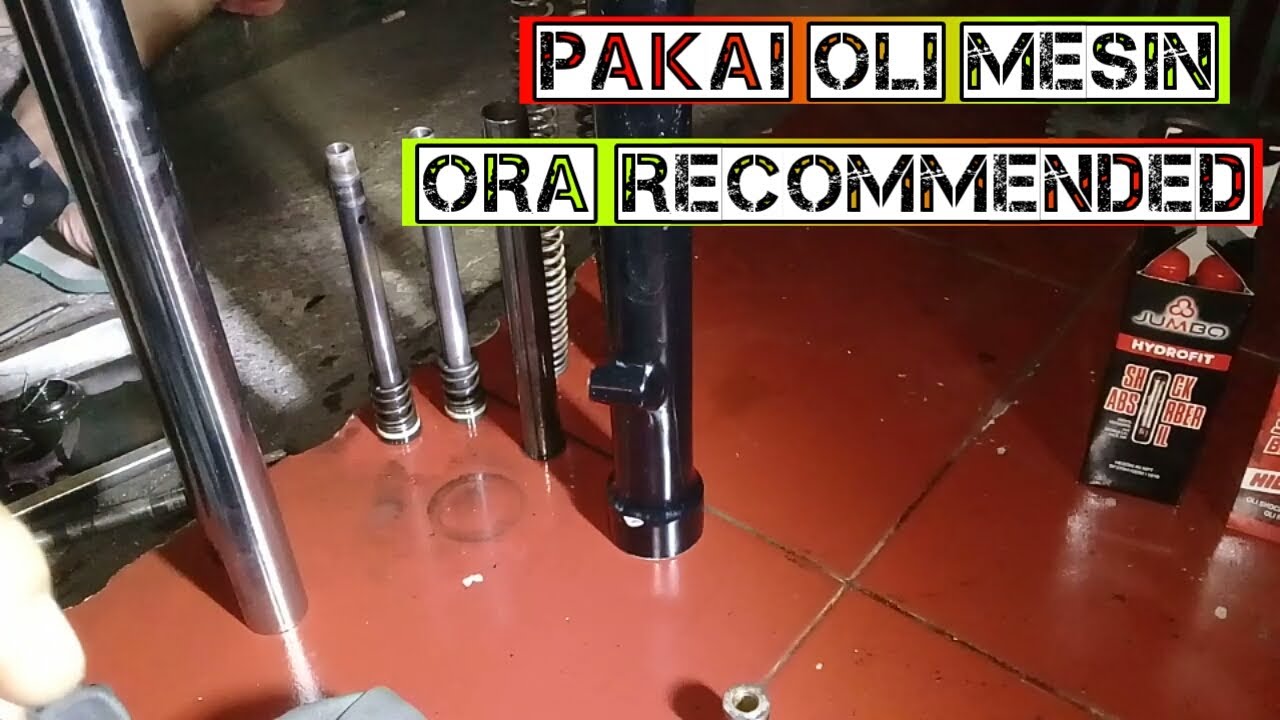 Perbaiki shok depan bocor rx king 