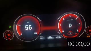 BMW X6 F16 40D 3.0 313 0-100 acceleration