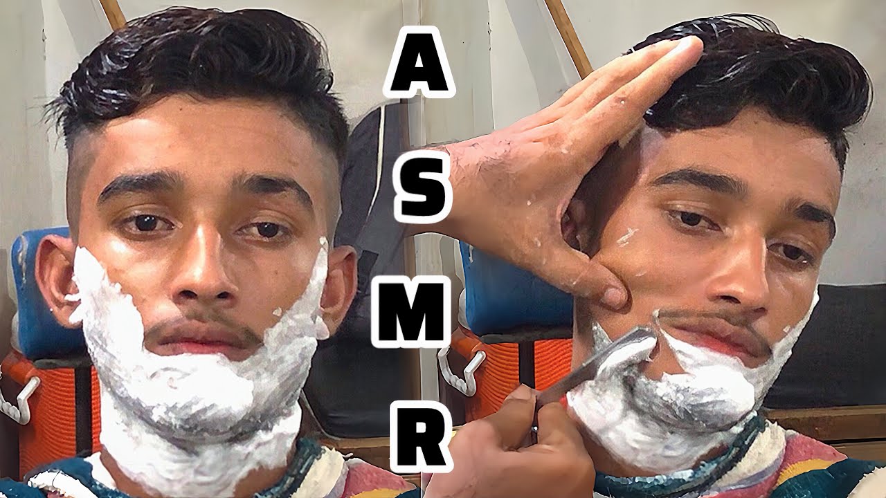 ASMR new young men beard shaving 🪒 tutorial chacho barber shop - YouTube