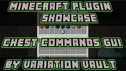 Minecraft Bukkit Plugin - Chest Commands GUI - create your own menus, shops and more