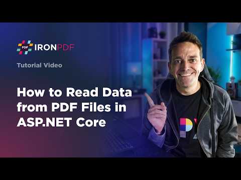 How to Read Data from PDF Files in ASP .NET Core | IronPDF
