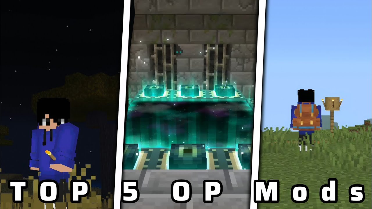 Minecraft Top 5 Op Mods || Minecraft PE 