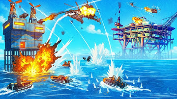 We BUILT the GREATEST OCEAN BASE next to OIL RIG - Rust (Movie)