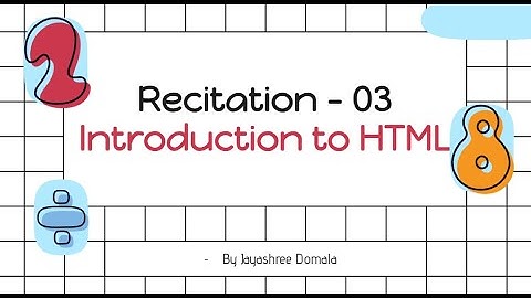 CS170 - Recitation 03 - Introduction to HTML