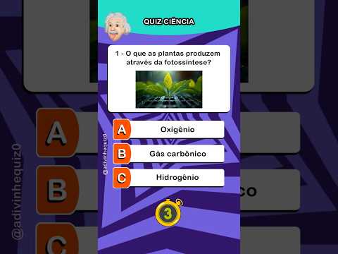 Teste seus conhecimentos científico com esse quiz! #quiz #ciência #conhecimento #perguntas #fy #fyp