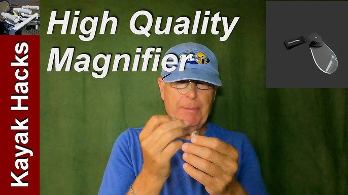 Clip On Magnifying Lens For Hats-Great For Fly Tying And Fishing! 