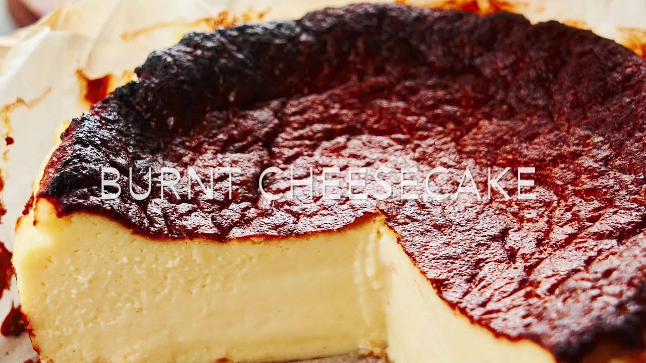 Burnt Cheesecake Only 5 Ingredients Tasty & Easy YouTube