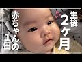 【再投稿】生後2ヶ月赤ちゃんの1日!