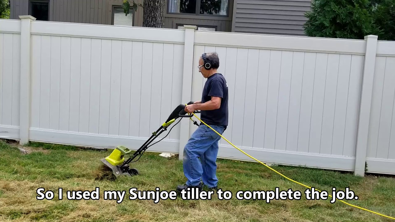 Sun Joe 13.5 Amp Electric Tiller Demo 3 YouTube