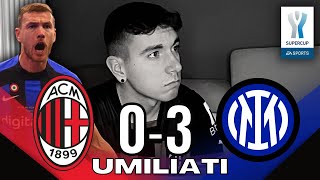 UMILIATI! MILAN 0-3 INTER - LIVE REACTION