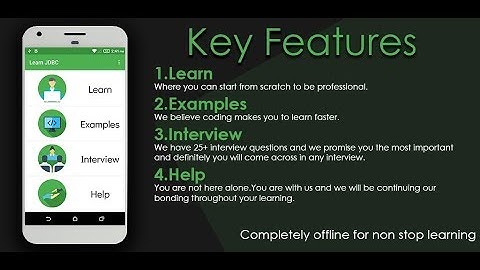 Learn jdbc app intro video | Developed by Awwalsoft