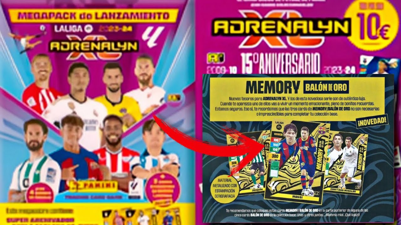 Joaquin Memory balon de oro Adrenalyn 2023-2024 Panini