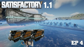 Satisfactory 1.1 Building a massive aluminum factory! EP 4