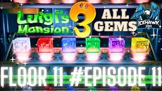 Luigi's mansion 3 Twisted Suites Floor 11 All Gems and locations