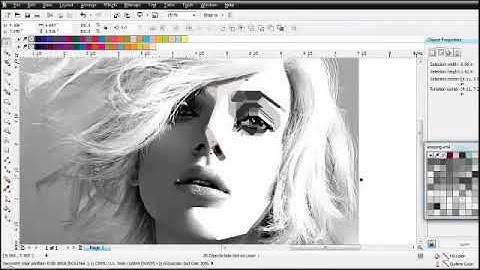 Tutorial WPAP Scarlet Johansson  coreldraw x5