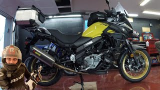 SUZUKI V-STROM 650 oil change.