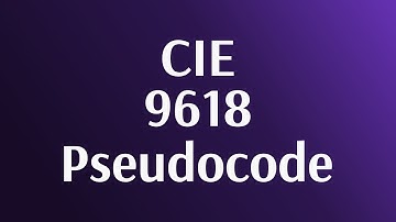 10 Assignment - AS and A Level Pseudocode