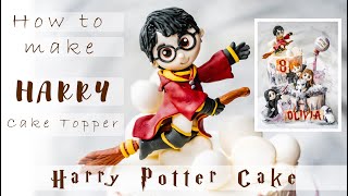 How To Make Harry Potter Fondant Cake Topper Harry Potter Cake Cake Decorating
