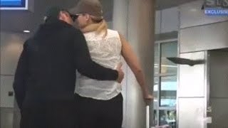 Fernando Colunga y Blanca Soto , Beso de despedida en el aeropuerto