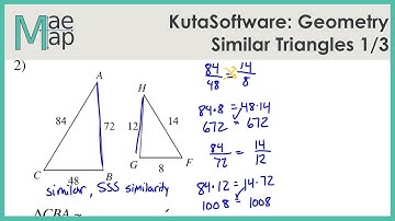 KutaSoftware: Geometry- Similar Triangles Part 1