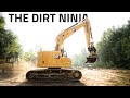Spending a day with the dirt ninja and trimming trees with a cat 335