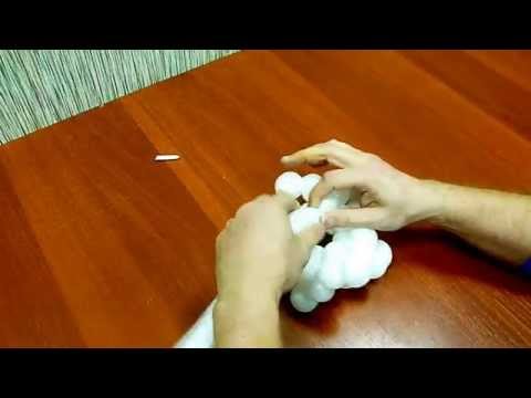 Снежинка из воздушных