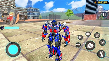 Optimus Prime Multiple Transformation Jet Robot Car Game 2020 - Android Gameplay