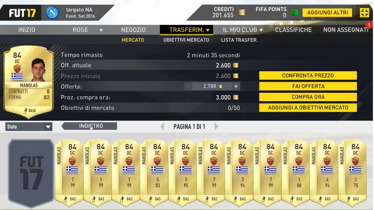 Fifa 17 Compravendita - Tutorial #1 Come e dove cercare i giocatori