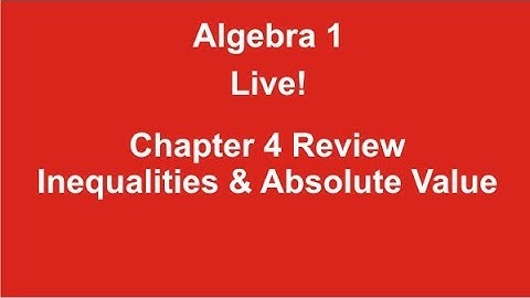 Algebra 1 Chapter 4 Review by Rick Scarfi
