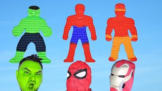 Learn Colors With Superheroes And Pop It