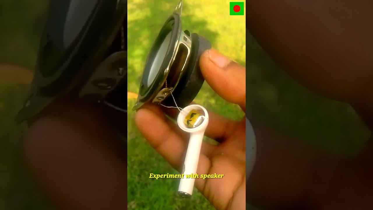Experiment with speaker | DIY | Mini bluetooth speaker #shorts #science #ideas #Technology