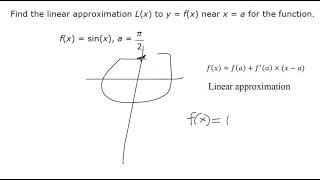 MATH 1020 Sec 4 2 Linear Approx and Differentials Q2 4 2 Linear Approximation