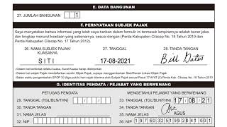 Tata cara pengisian SPOP & LSPOP PBBP2