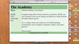 HTML: Layout with Div