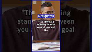 “The only thing standing between you and your goal is the story you keep telling yourself… #men￼￼