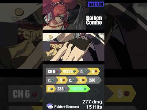 Baiken 6h corner conversion #ggst_ba #baiken #guiltygear #strive #fgc #combos #fightinggames