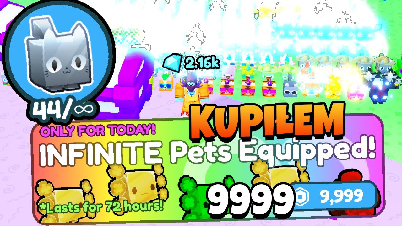 KUPIŁEM NIESKOŃCZONOŚĆ PETÓW 9999 ROBUX INFINITE PETS EQUIPPED w PET ...