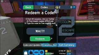 Flood Escape 2 Codes Game 2018 - code flood escape 2 2018 new
